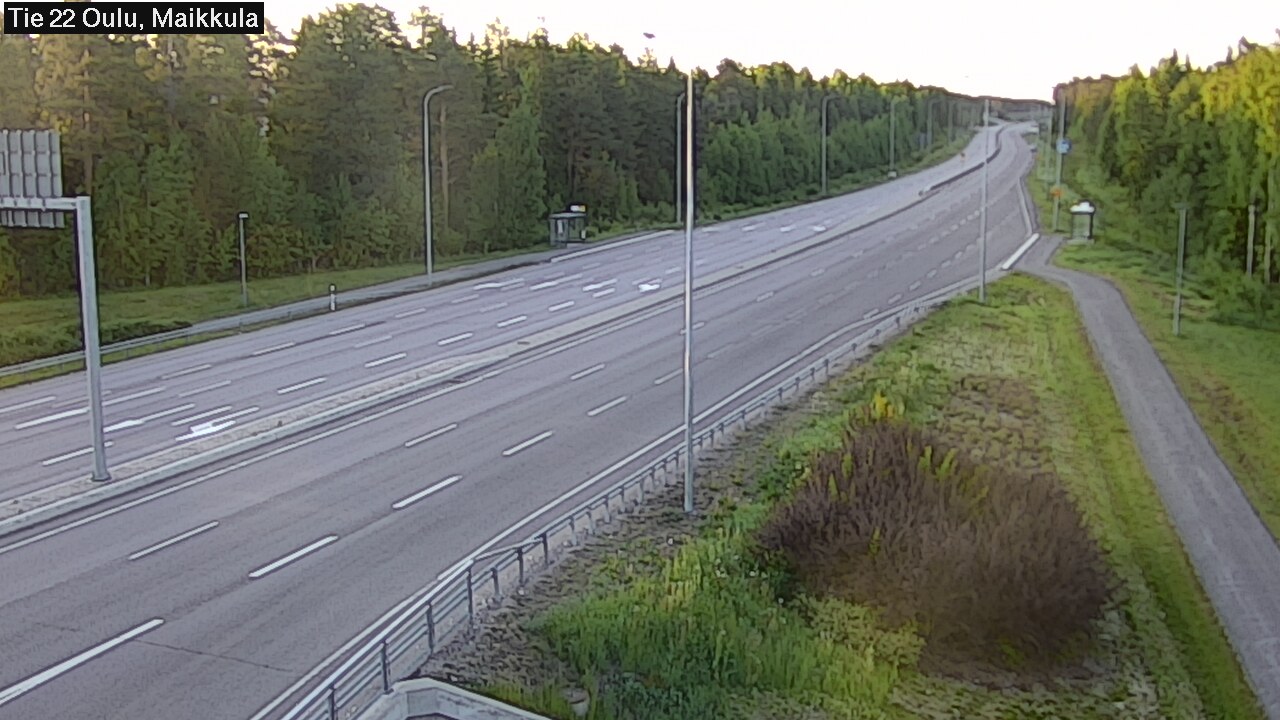 Weather Camera Image Road 22 Oulu Maikkula, Oulu, Pohjois-Pohjanmaa