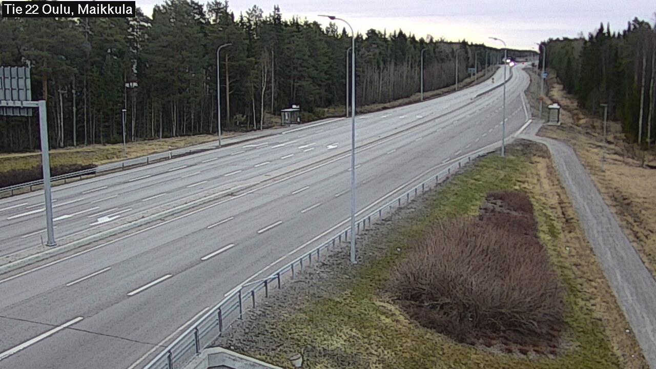 Weather Camera Image Road 22 Oulu Maikkula, Oulu, Pohjois-Pohjanmaa