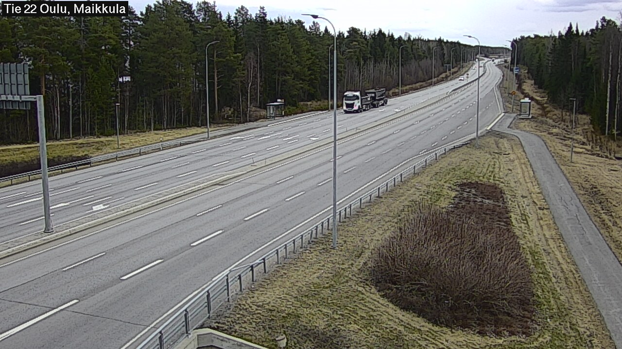 Weather Camera Image Road 22 Oulu Maikkula, Oulu, Pohjois-Pohjanmaa