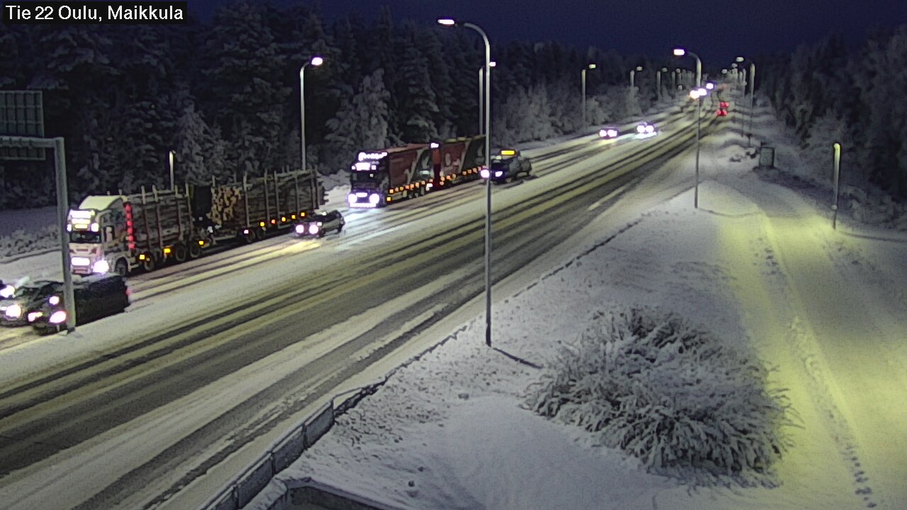 Weather Camera Image Road 22 Oulu Maikkula, Oulu, Pohjois-Pohjanmaa