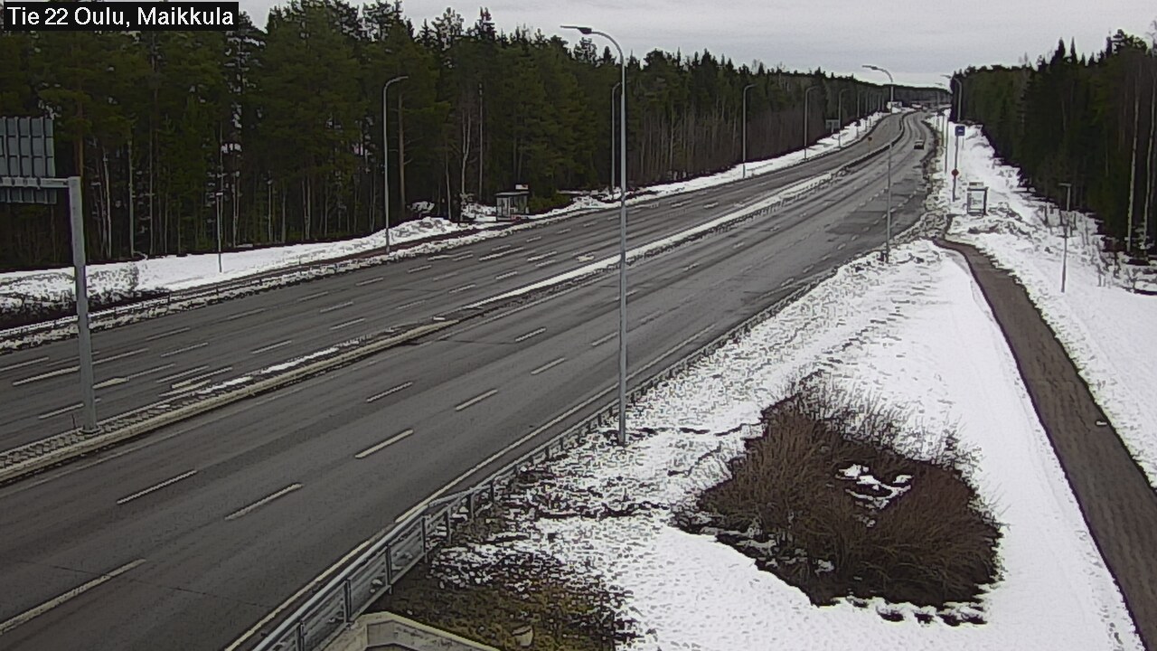 Weather Camera Image Road 22 Oulu Maikkula, Oulu, Pohjois-Pohjanmaa