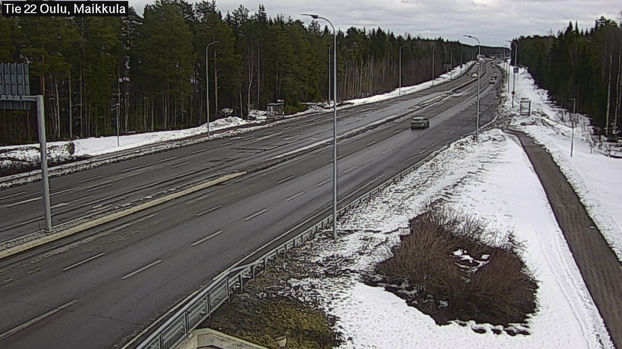 Weather Camera Image Road 22 Oulu Maikkula, Oulu, Pohjois-Pohjanmaa
