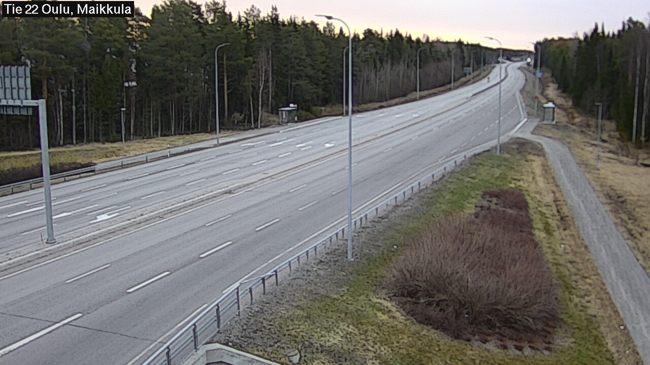 Weather Camera Image Road 22 Oulu Maikkula, Oulu, Pohjois-Pohjanmaa