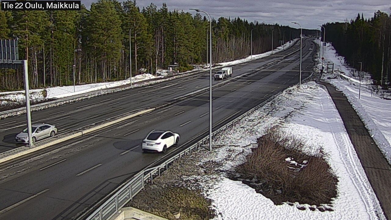 Weather Camera Image Road 22 Oulu Maikkula, Oulu, Pohjois-Pohjanmaa