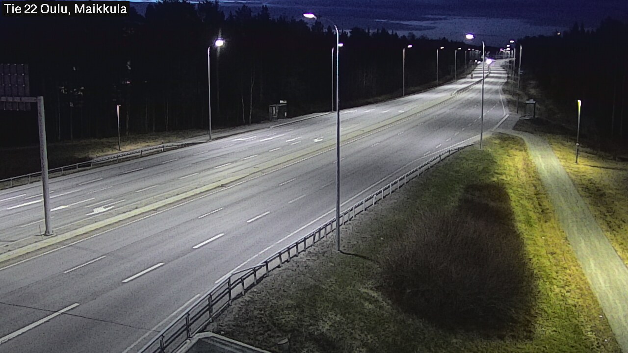 Weather Camera Image Road 22 Oulu Maikkula, Oulu, Pohjois-Pohjanmaa