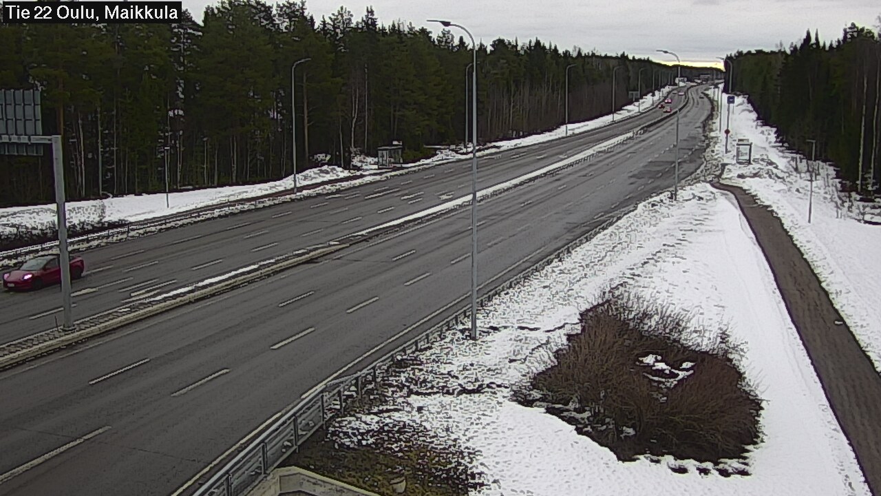 Weather Camera Image Road 22 Oulu Maikkula, Oulu, Pohjois-Pohjanmaa