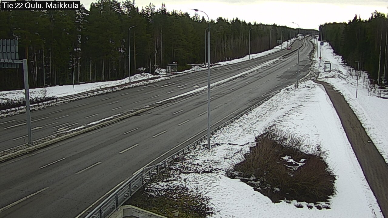 Weather Camera Image Road 22 Oulu Maikkula, Oulu, Pohjois-Pohjanmaa
