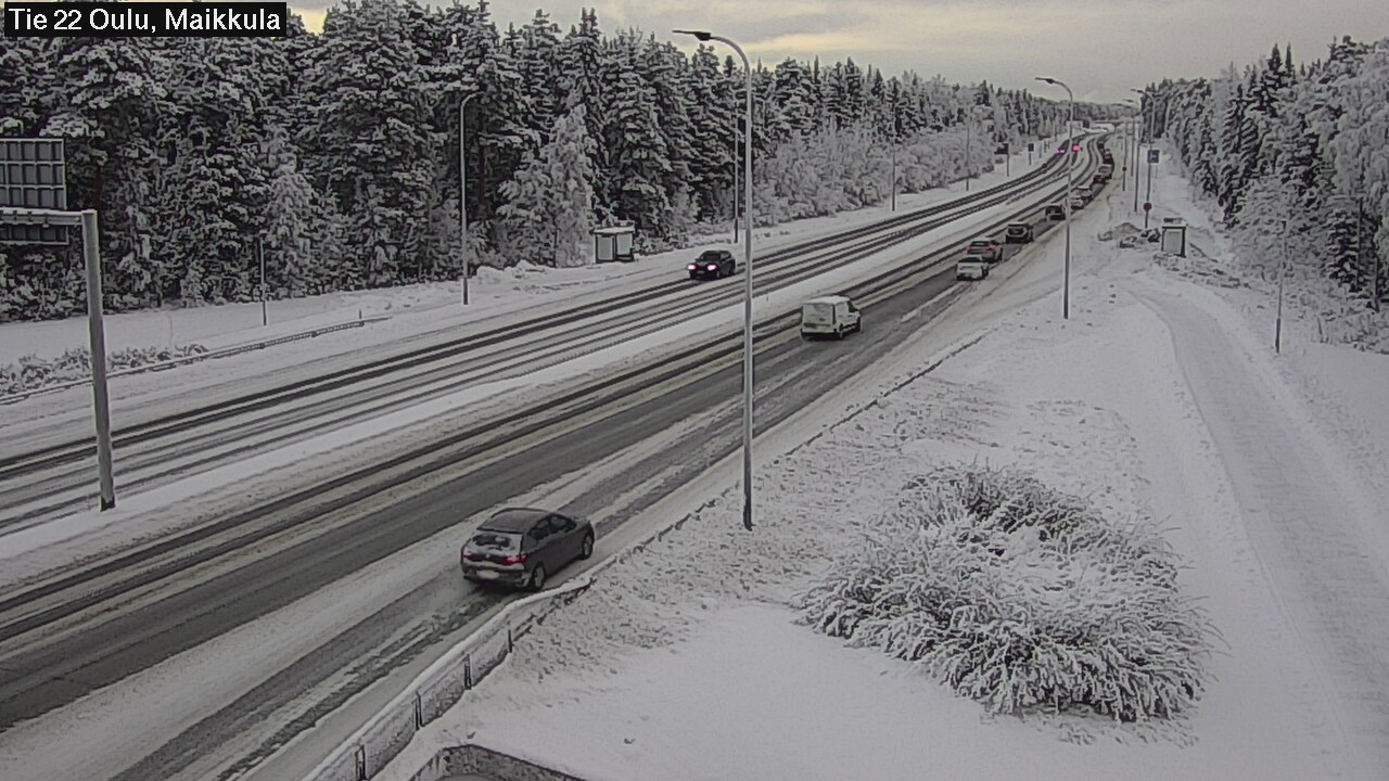 Weather Camera Image Road 22 Oulu Maikkula, Oulu, Pohjois-Pohjanmaa