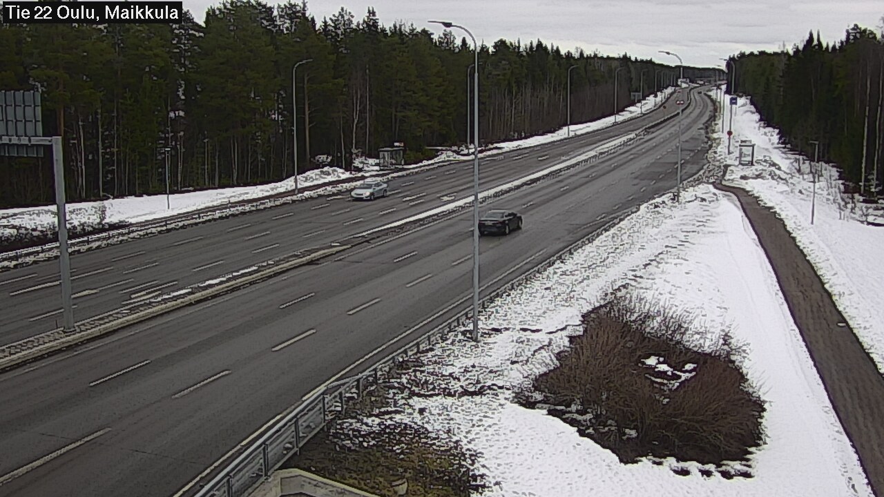 Weather Camera Image Road 22 Oulu Maikkula, Oulu, Pohjois-Pohjanmaa