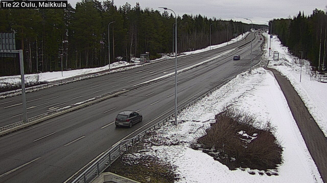 Weather Camera Image Road 22 Oulu Maikkula, Oulu, Pohjois-Pohjanmaa