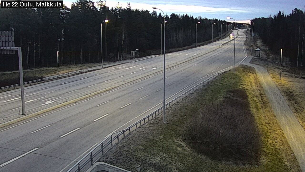 Weather Camera Image Road 22 Oulu Maikkula, Oulu, Pohjois-Pohjanmaa