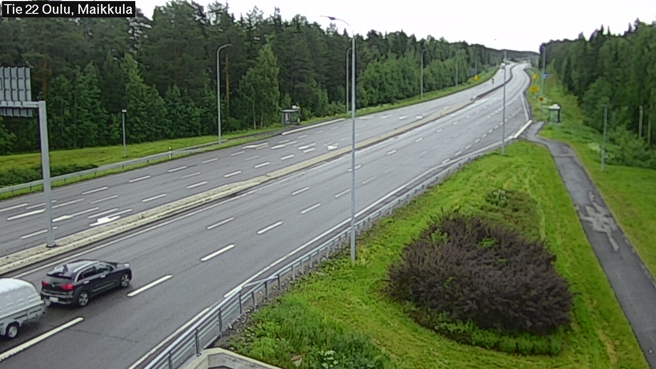 Weather Camera Image Väg 22 Uleåborg Maikkula, Oulu, Pohjois-Pohjanmaa