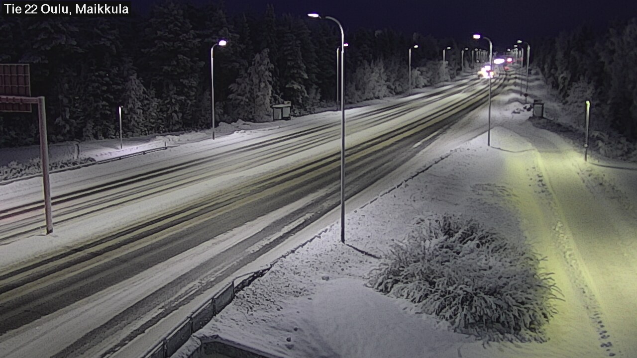 Weather Camera Image Road 22 Oulu Maikkula, Oulu, Pohjois-Pohjanmaa