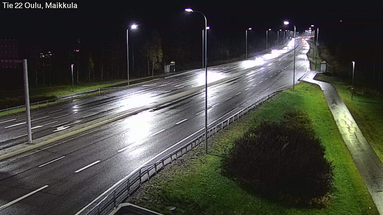 Weather Camera Image Väg 22 Uleåborg Maikkula, Oulu, Pohjois-Pohjanmaa