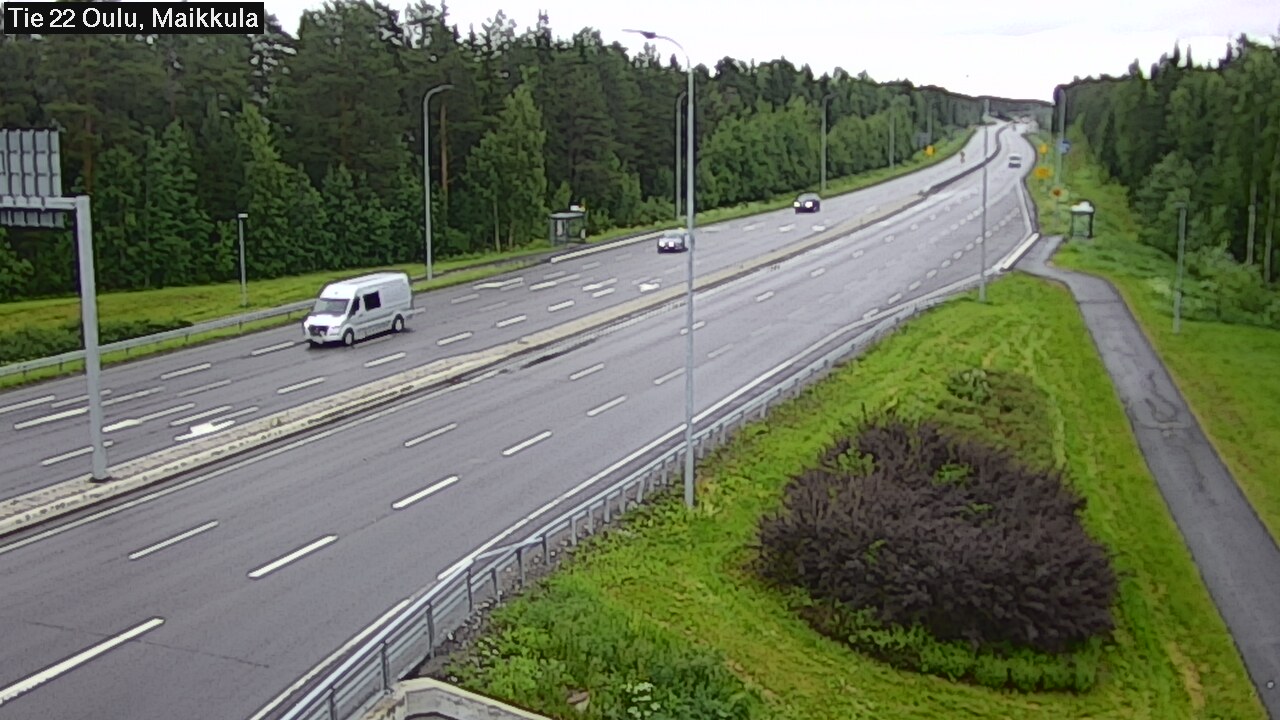 Weather Camera Image Väg 22 Uleåborg Maikkula, Oulu, Pohjois-Pohjanmaa