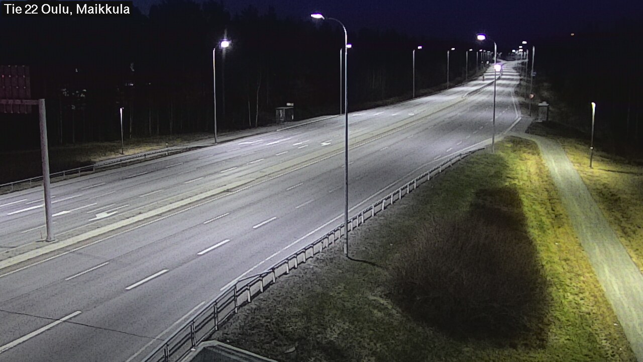 Weather Camera Image Road 22 Oulu Maikkula, Oulu, Pohjois-Pohjanmaa