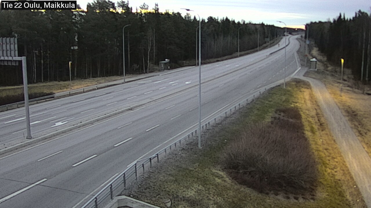 Weather Camera Image Road 22 Oulu Maikkula, Oulu, Pohjois-Pohjanmaa