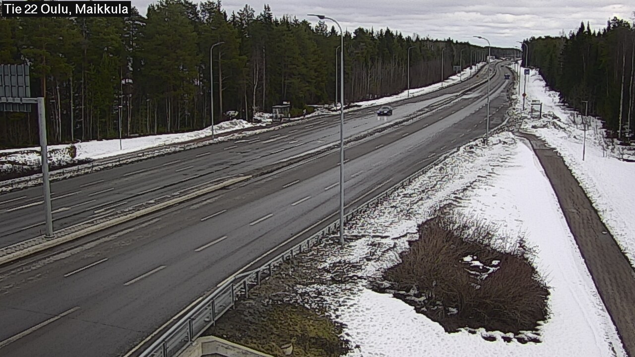 Weather Camera Image Road 22 Oulu Maikkula, Oulu, Pohjois-Pohjanmaa