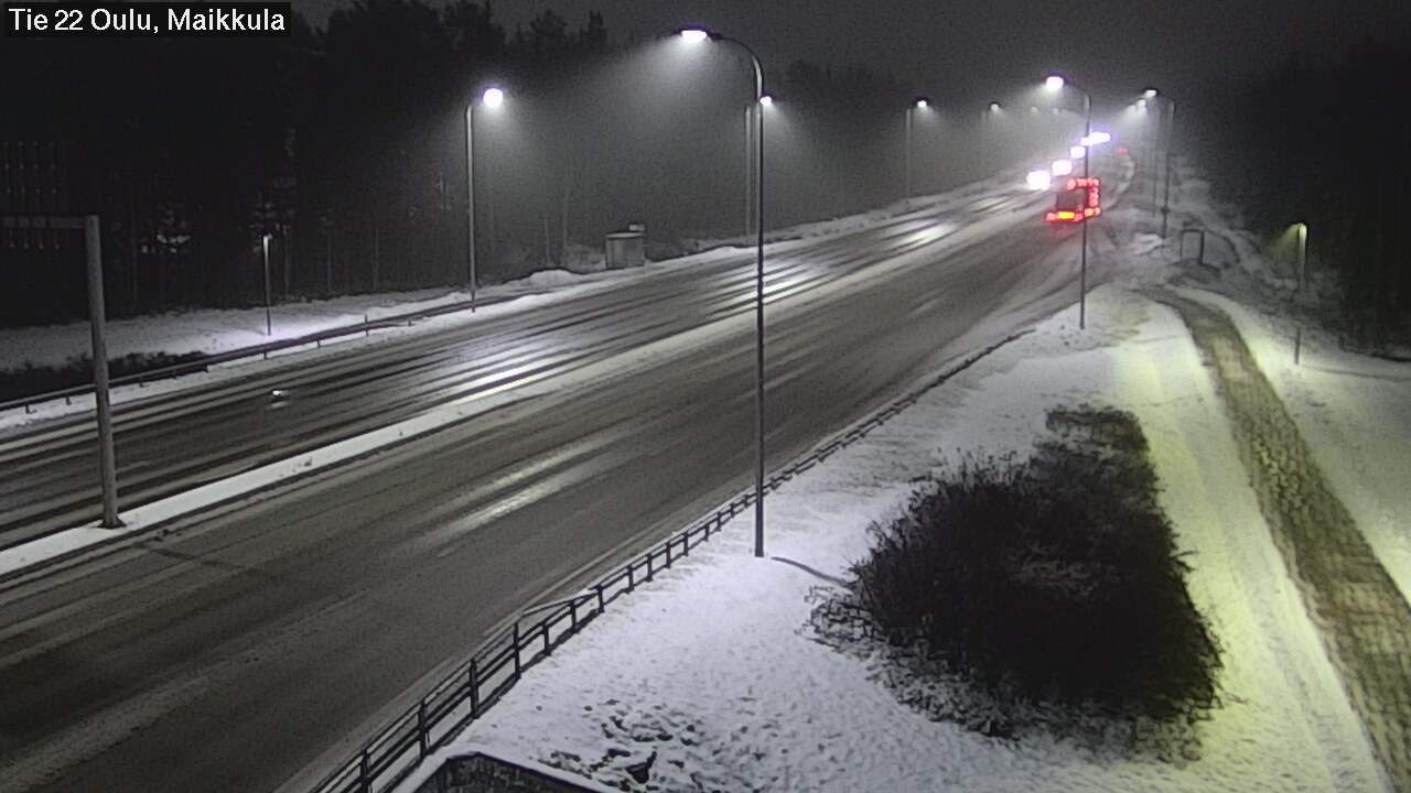 Weather Camera Image Väg 22 Uleåborg Maikkula, Oulu, Pohjois-Pohjanmaa