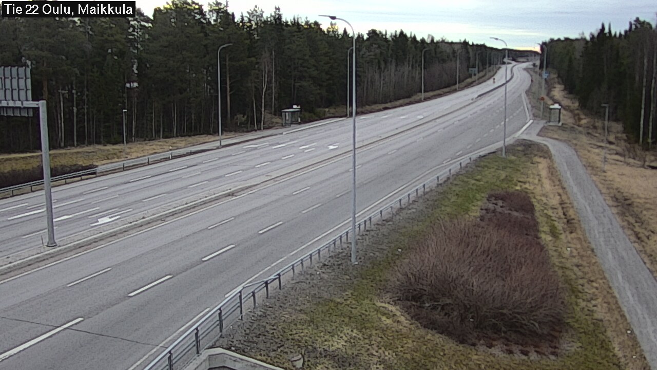 Weather Camera Image Road 22 Oulu Maikkula, Oulu, Pohjois-Pohjanmaa