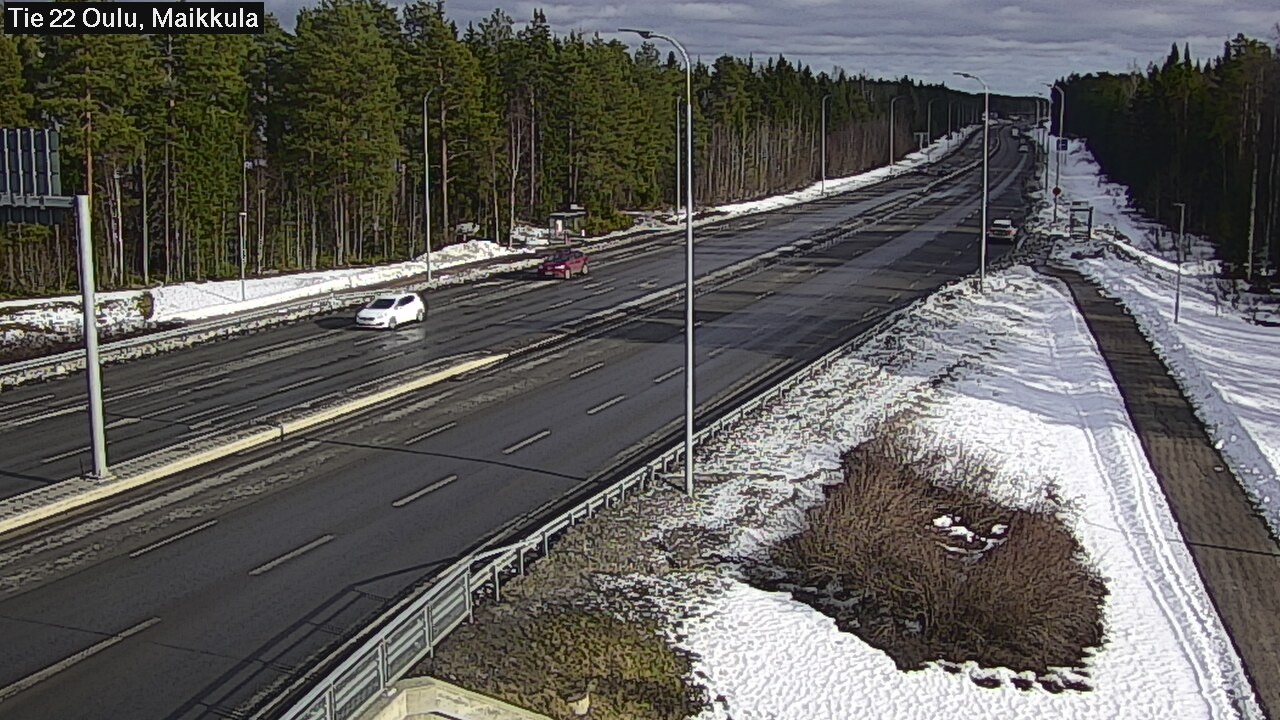 Weather Camera Image Road 22 Oulu Maikkula, Oulu, Pohjois-Pohjanmaa