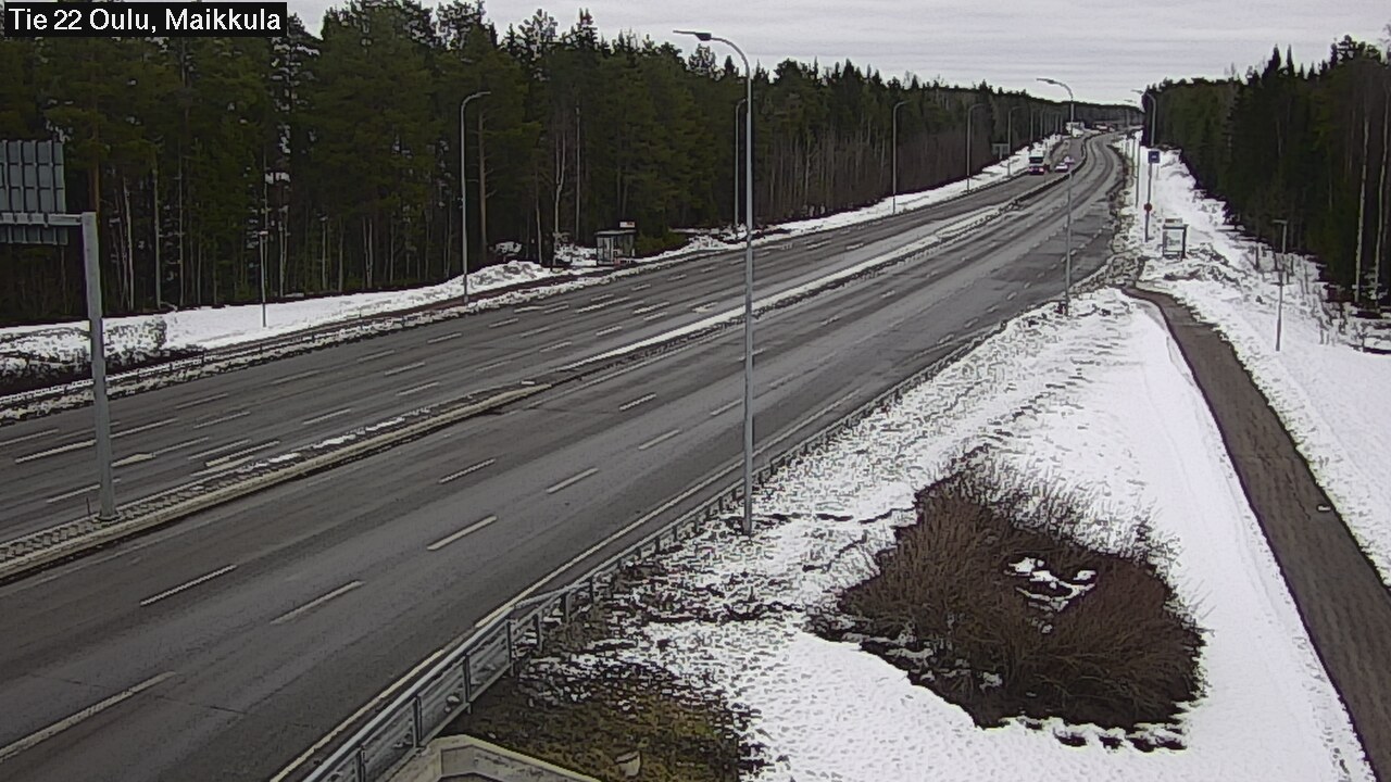 Weather Camera Image Road 22 Oulu Maikkula, Oulu, Pohjois-Pohjanmaa