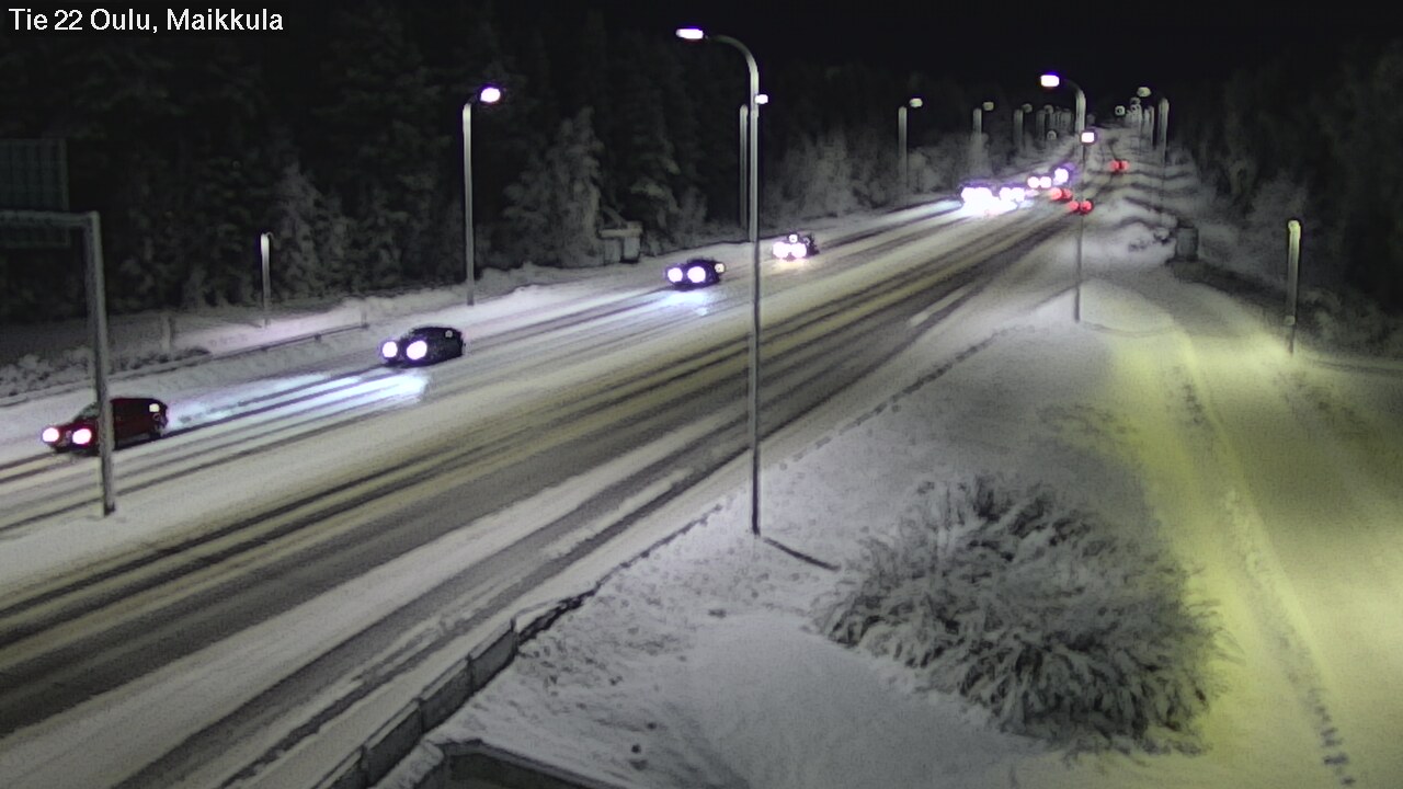 Weather Camera Image Road 22 Oulu Maikkula, Oulu, Pohjois-Pohjanmaa