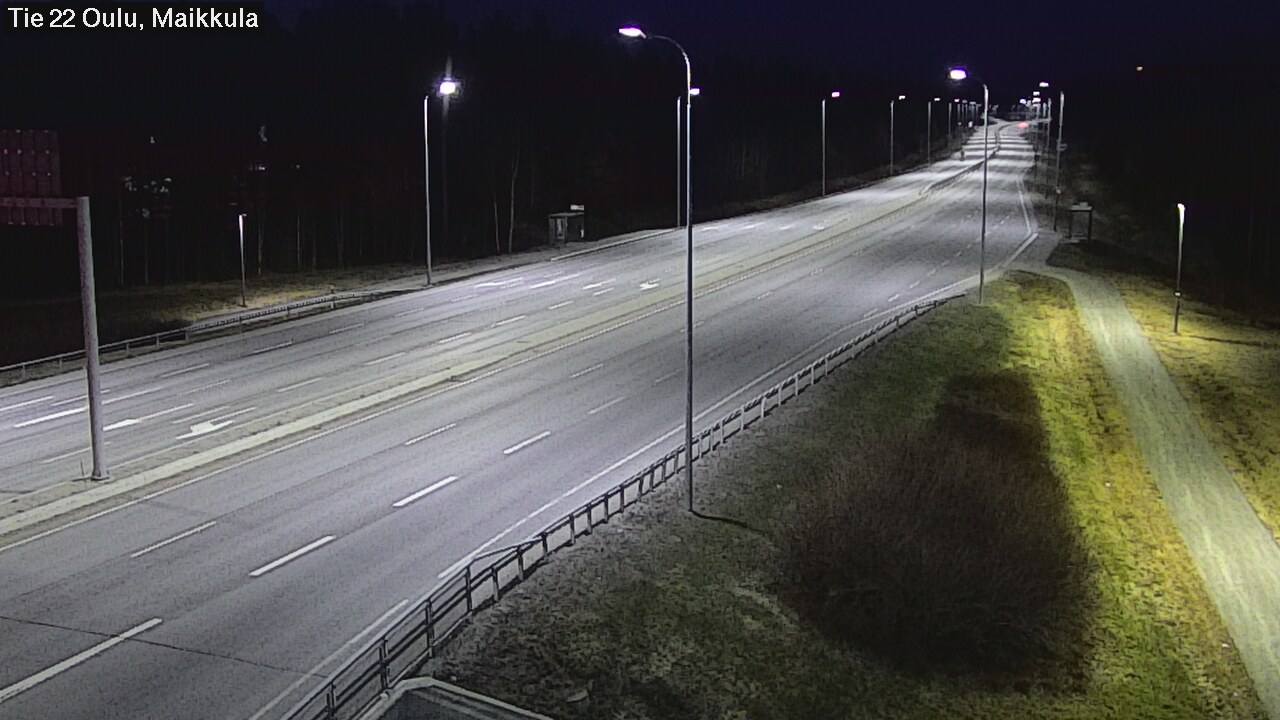 Weather Camera Image Road 22 Oulu Maikkula, Oulu, Pohjois-Pohjanmaa