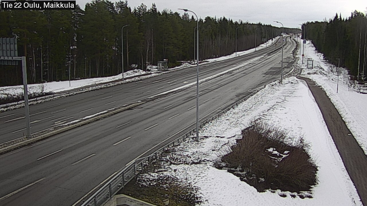 Weather Camera Image Road 22 Oulu Maikkula, Oulu, Pohjois-Pohjanmaa