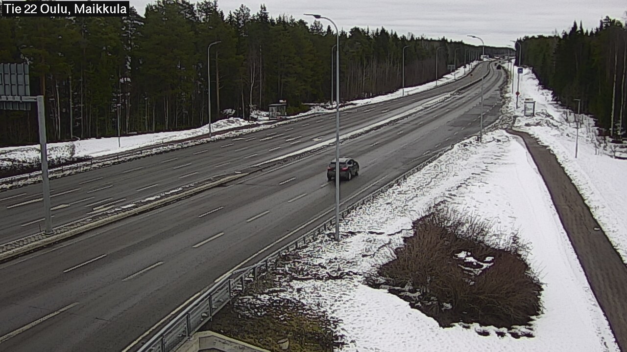 Weather Camera Image Road 22 Oulu Maikkula, Oulu, Pohjois-Pohjanmaa