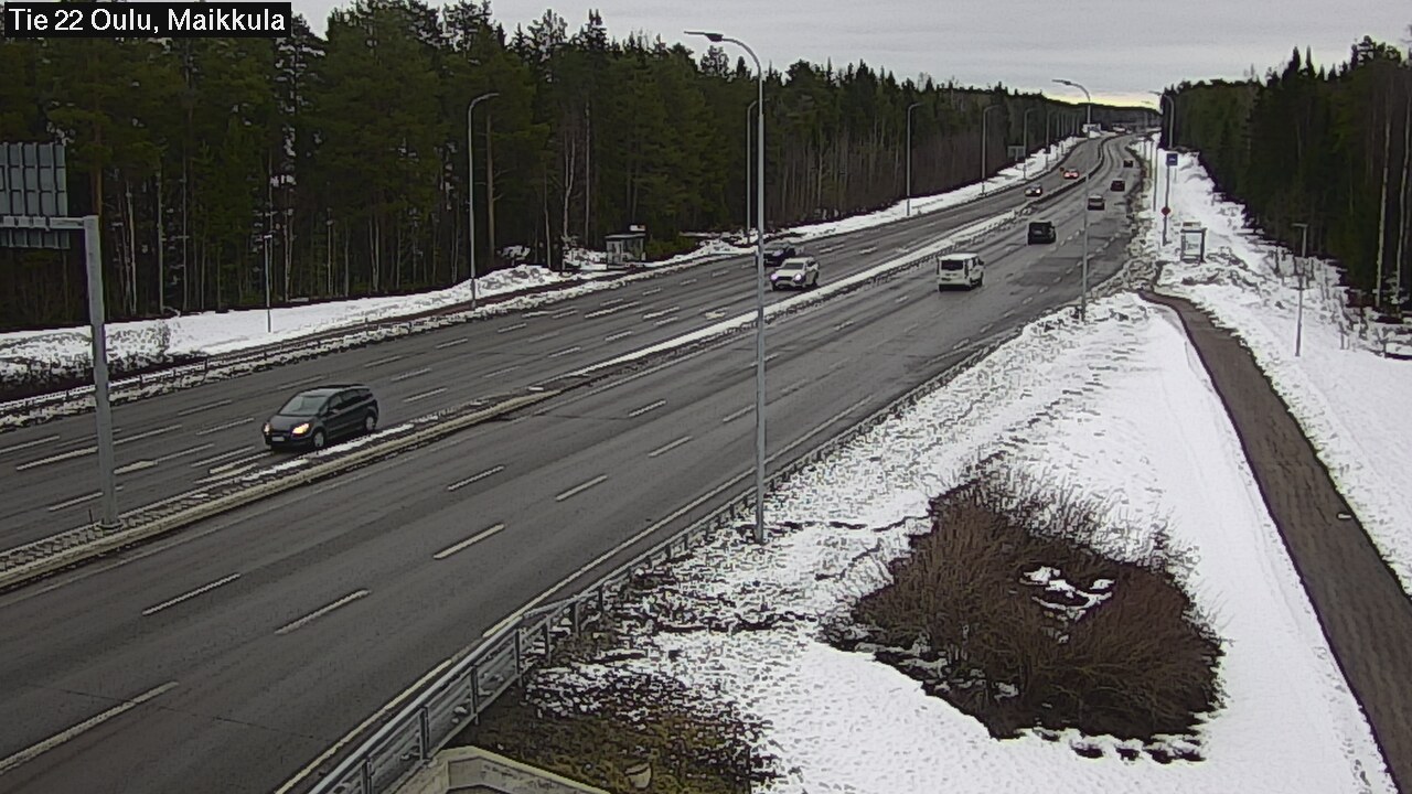 Weather Camera Image Road 22 Oulu Maikkula, Oulu, Pohjois-Pohjanmaa
