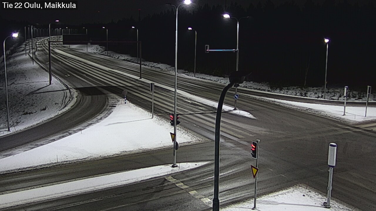 Weather Camera Image Väg 22 Uleåborg Maikkula, Oulu, Pohjois-Pohjanmaa