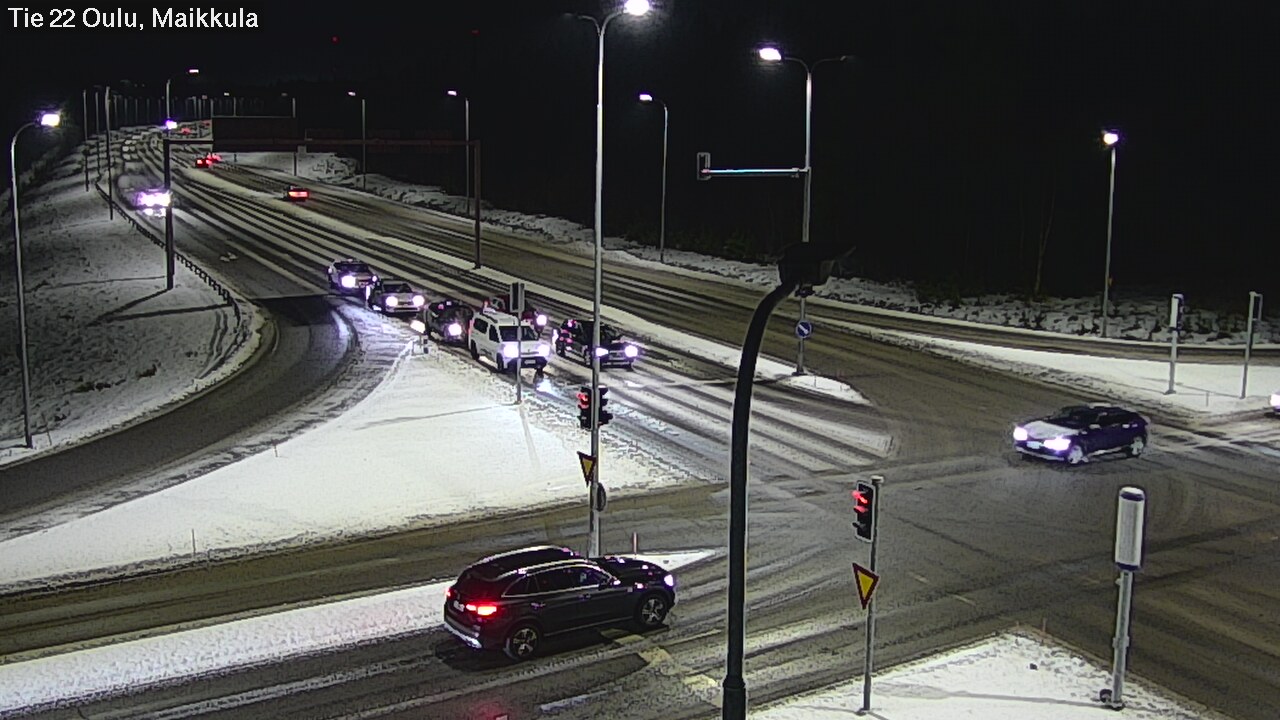 Weather Camera Image Väg 22 Uleåborg Maikkula, Oulu, Pohjois-Pohjanmaa