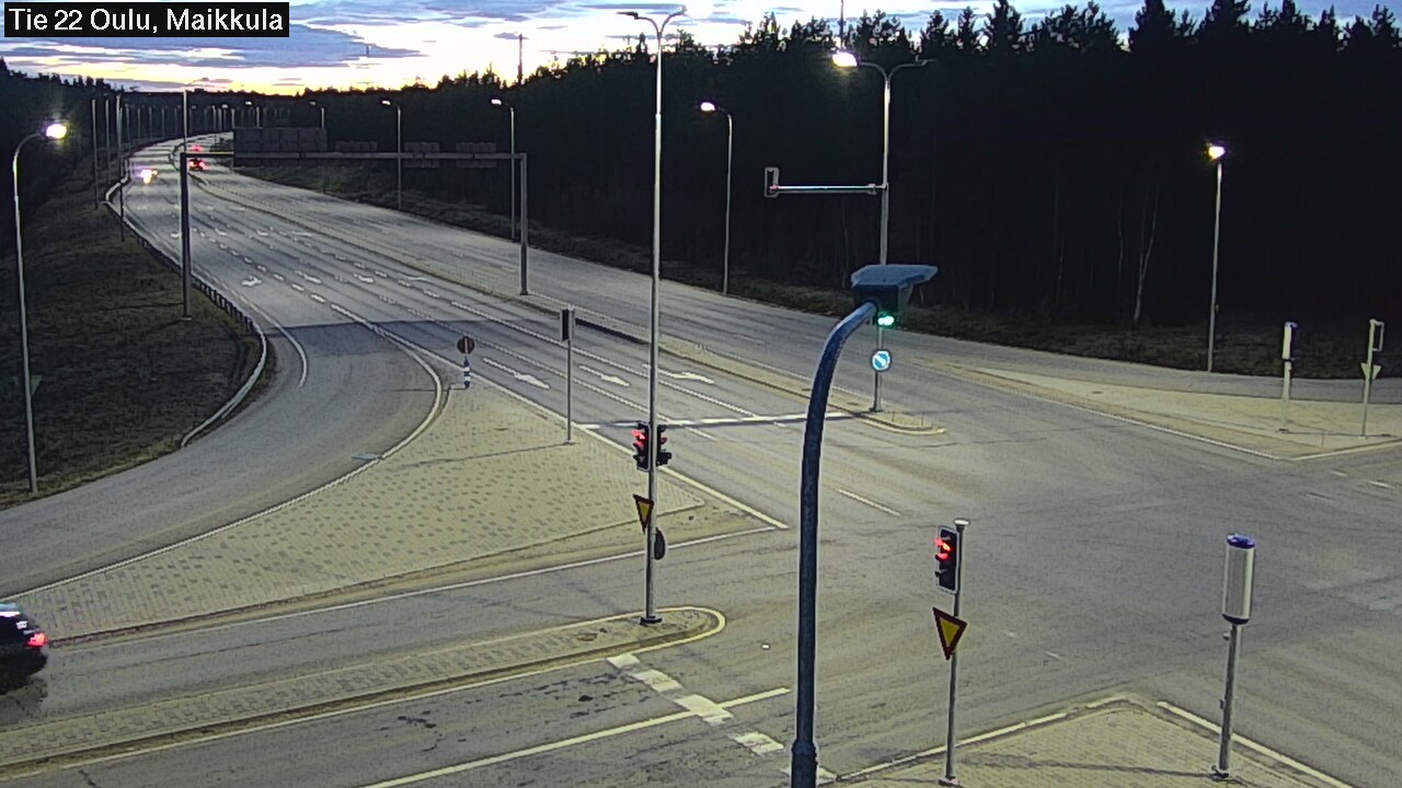 Weather Camera Image Road 22 Oulu Maikkula, Oulu, Pohjois-Pohjanmaa