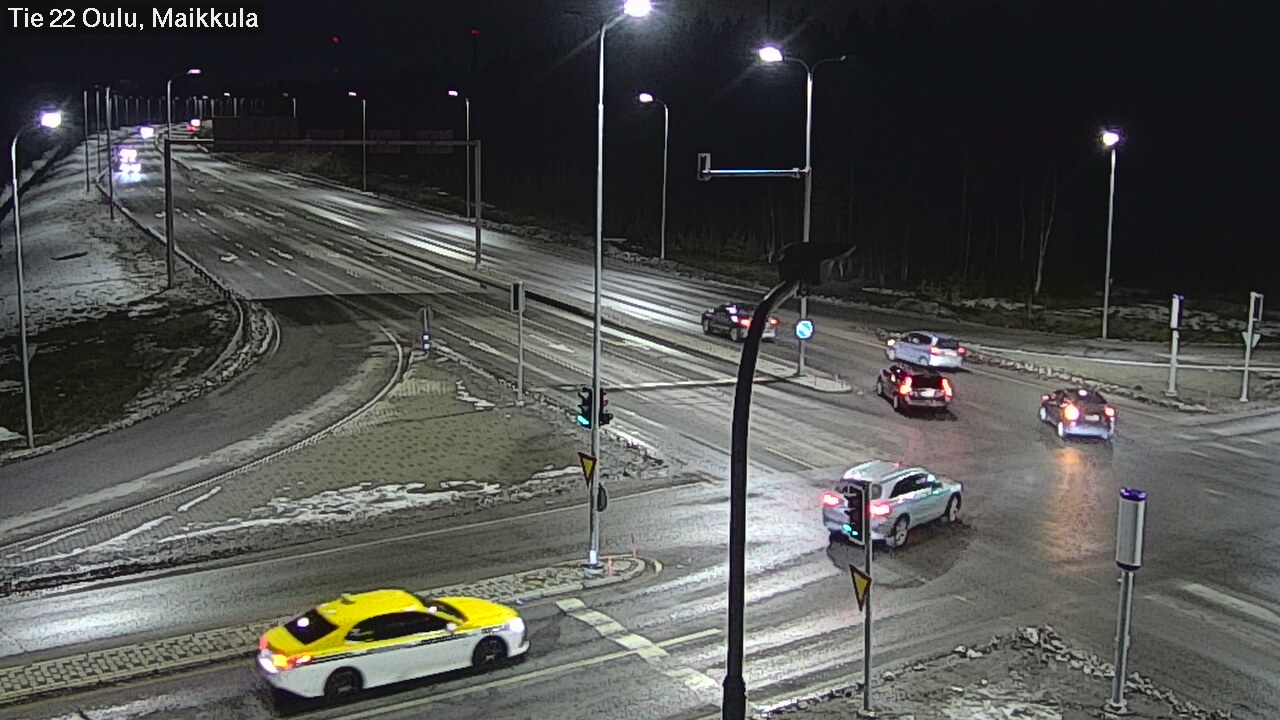Weather Camera Image Väg 22 Uleåborg Maikkula, Oulu, Pohjois-Pohjanmaa