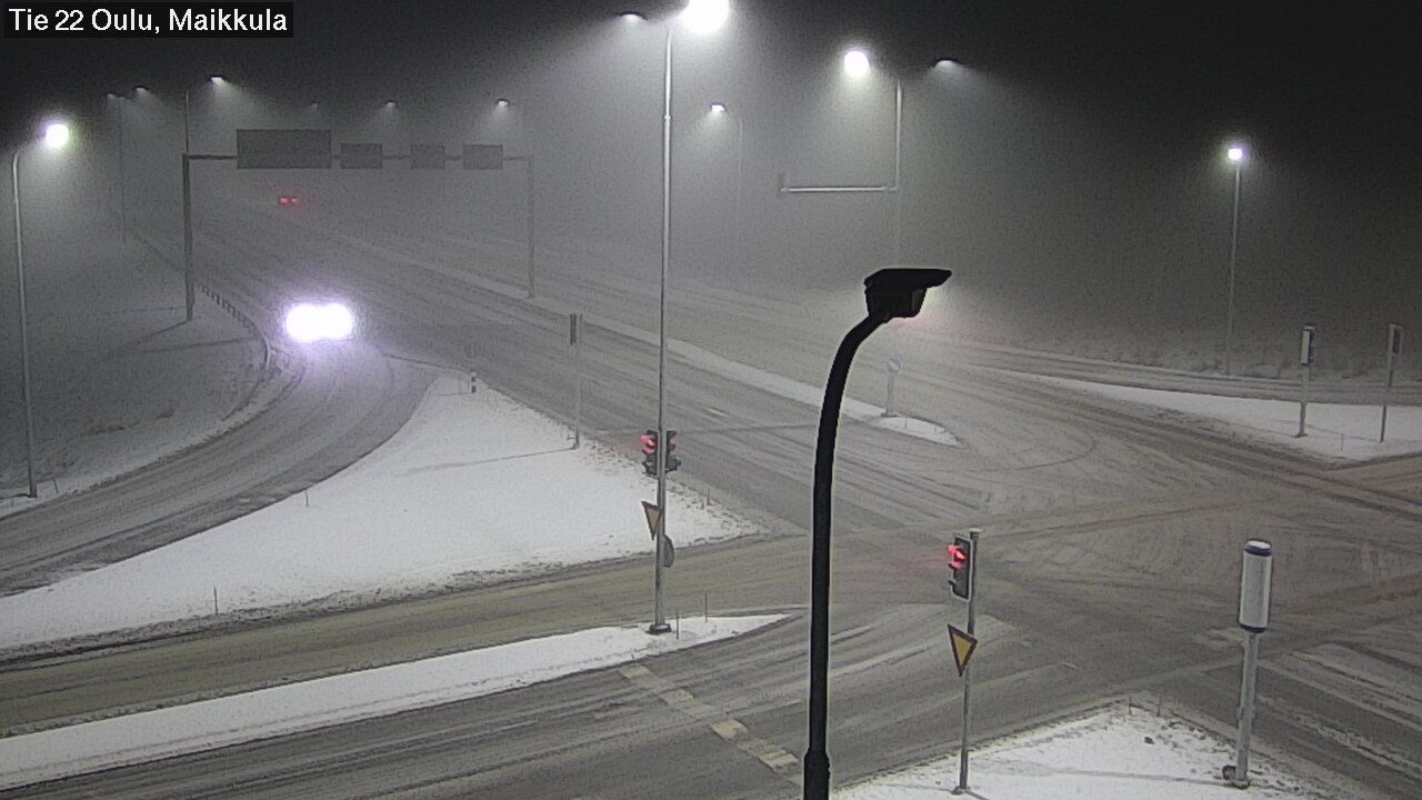 Weather Camera Image Road 22 Oulu Maikkula, Oulu, Pohjois-Pohjanmaa