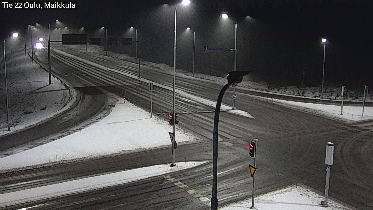 Weather Camera Image Väg 22 Uleåborg Maikkula, Oulu, Pohjois-Pohjanmaa