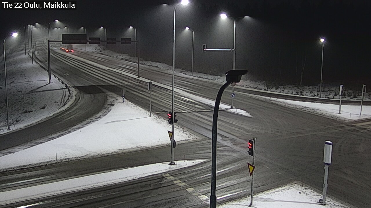 Weather Camera Image Väg 22 Uleåborg Maikkula, Oulu, Pohjois-Pohjanmaa