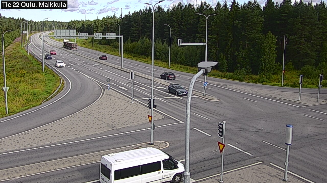 Weather Camera Image Väg 22 Uleåborg Maikkula, Oulu, Pohjois-Pohjanmaa