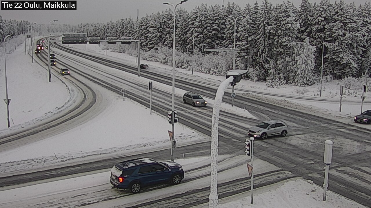 Weather Camera Image Road 22 Oulu Maikkula, Oulu, Pohjois-Pohjanmaa