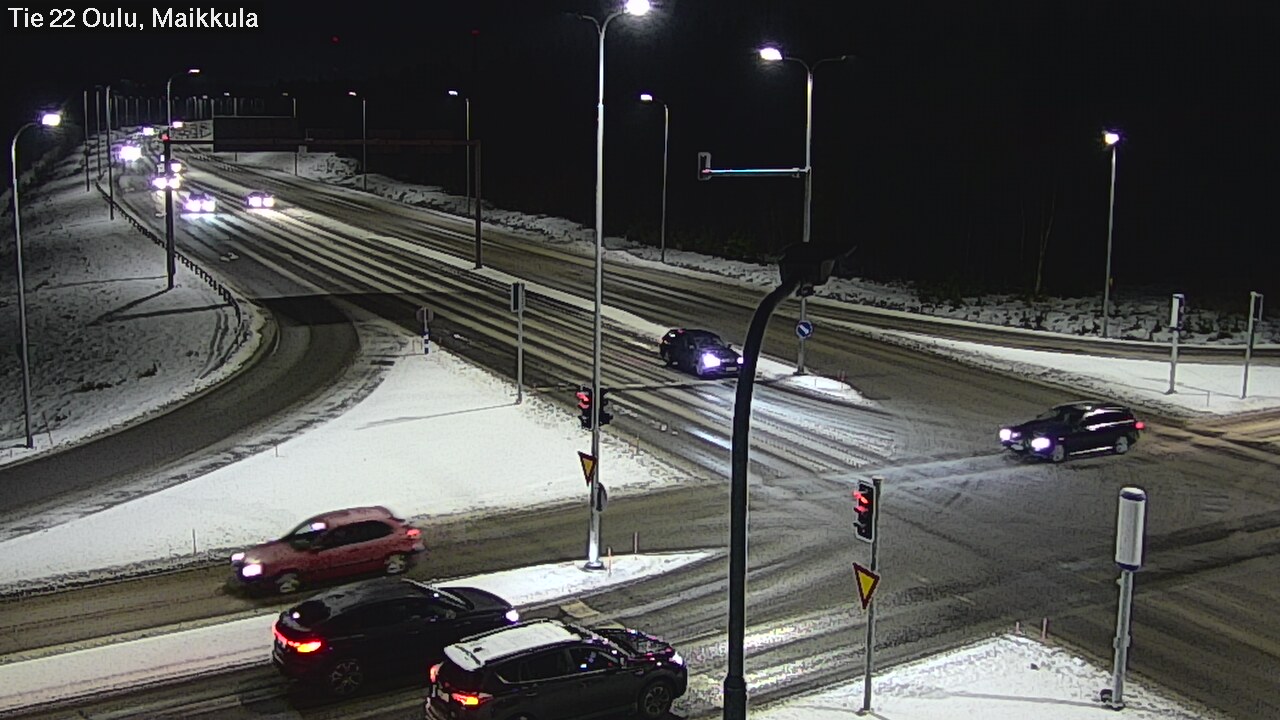 Weather Camera Image Väg 22 Uleåborg Maikkula, Oulu, Pohjois-Pohjanmaa