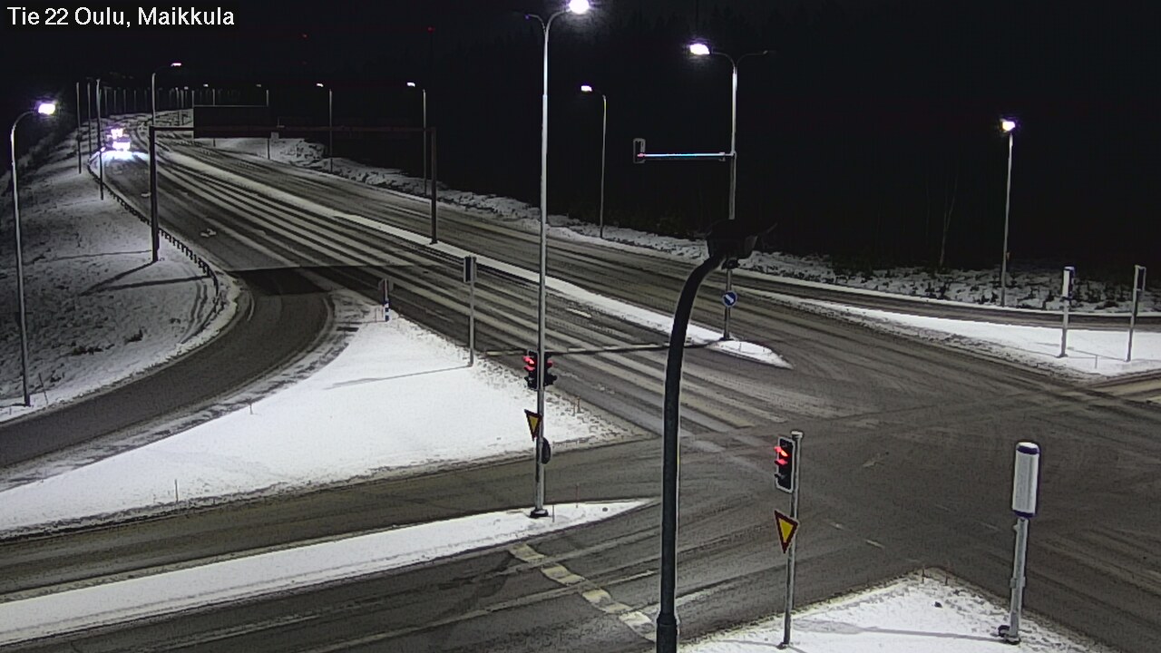 Weather Camera Image Väg 22 Uleåborg Maikkula, Oulu, Pohjois-Pohjanmaa