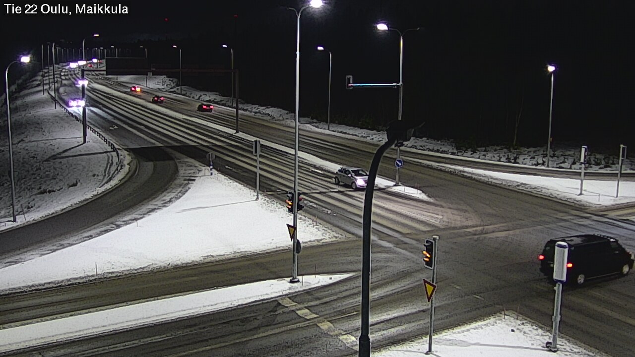 Weather Camera Image Väg 22 Uleåborg Maikkula, Oulu, Pohjois-Pohjanmaa
