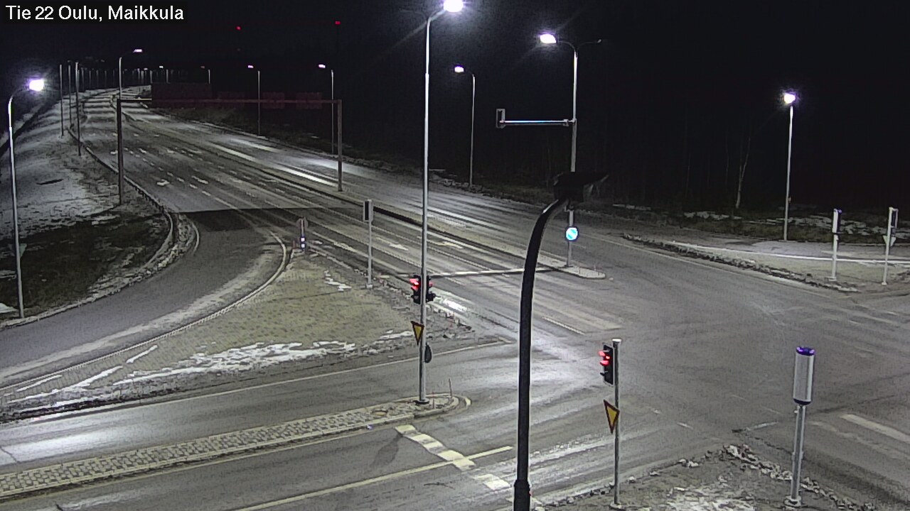 Weather Camera Image Väg 22 Uleåborg Maikkula, Oulu, Pohjois-Pohjanmaa
