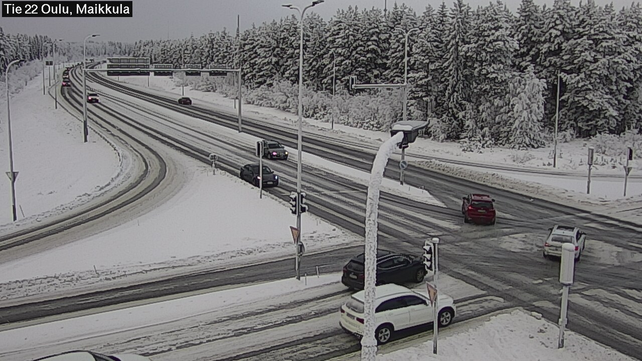 Weather Camera Image Road 22 Oulu Maikkula, Oulu, Pohjois-Pohjanmaa