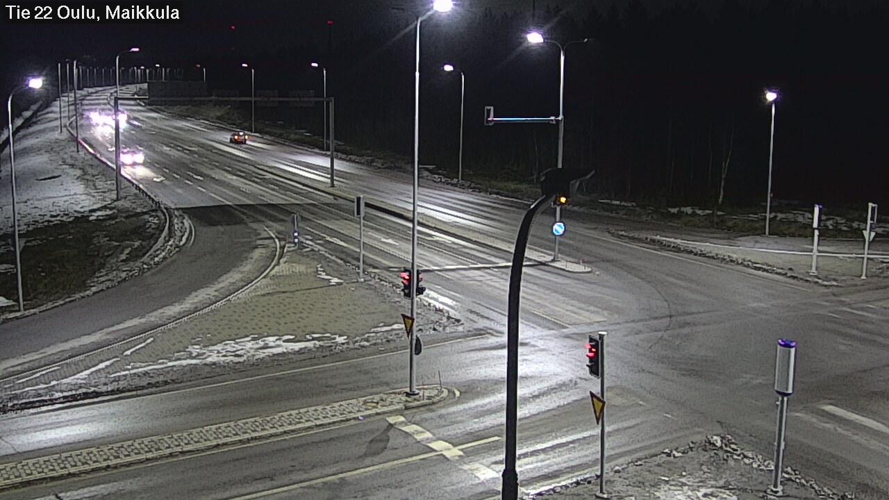 Weather Camera Image Väg 22 Uleåborg Maikkula, Oulu, Pohjois-Pohjanmaa