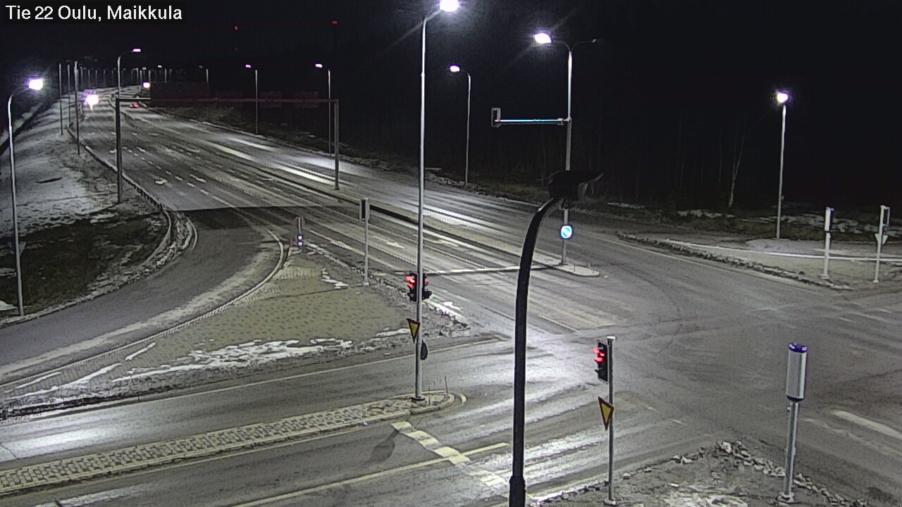 Weather Camera Image Väg 22 Uleåborg Maikkula, Oulu, Pohjois-Pohjanmaa