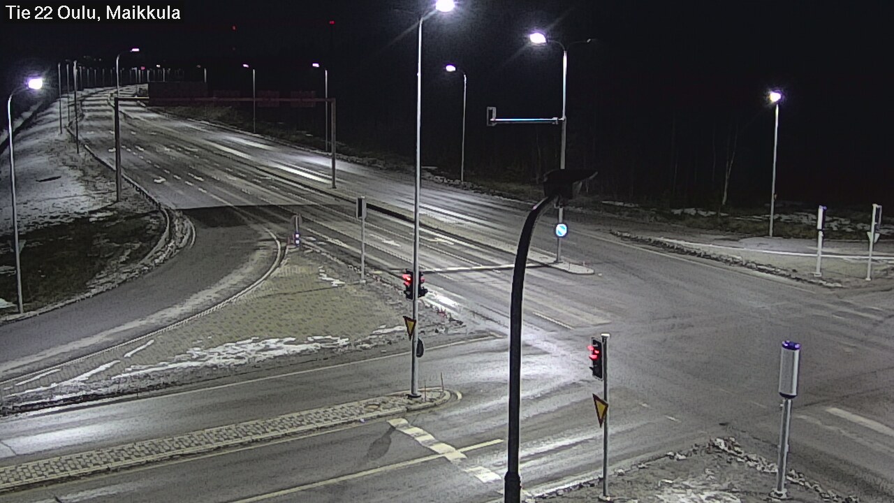 Weather Camera Image Väg 22 Uleåborg Maikkula, Oulu, Pohjois-Pohjanmaa
