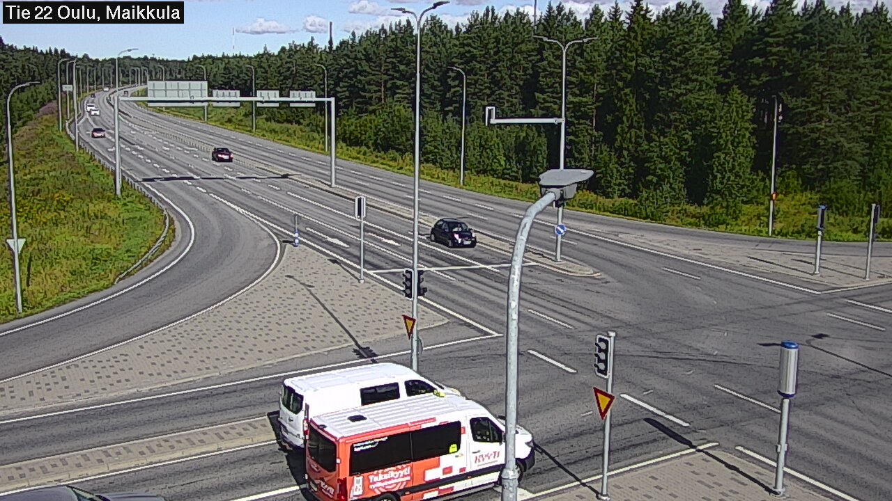 Weather Camera Image Väg 22 Uleåborg Maikkula, Oulu, Pohjois-Pohjanmaa