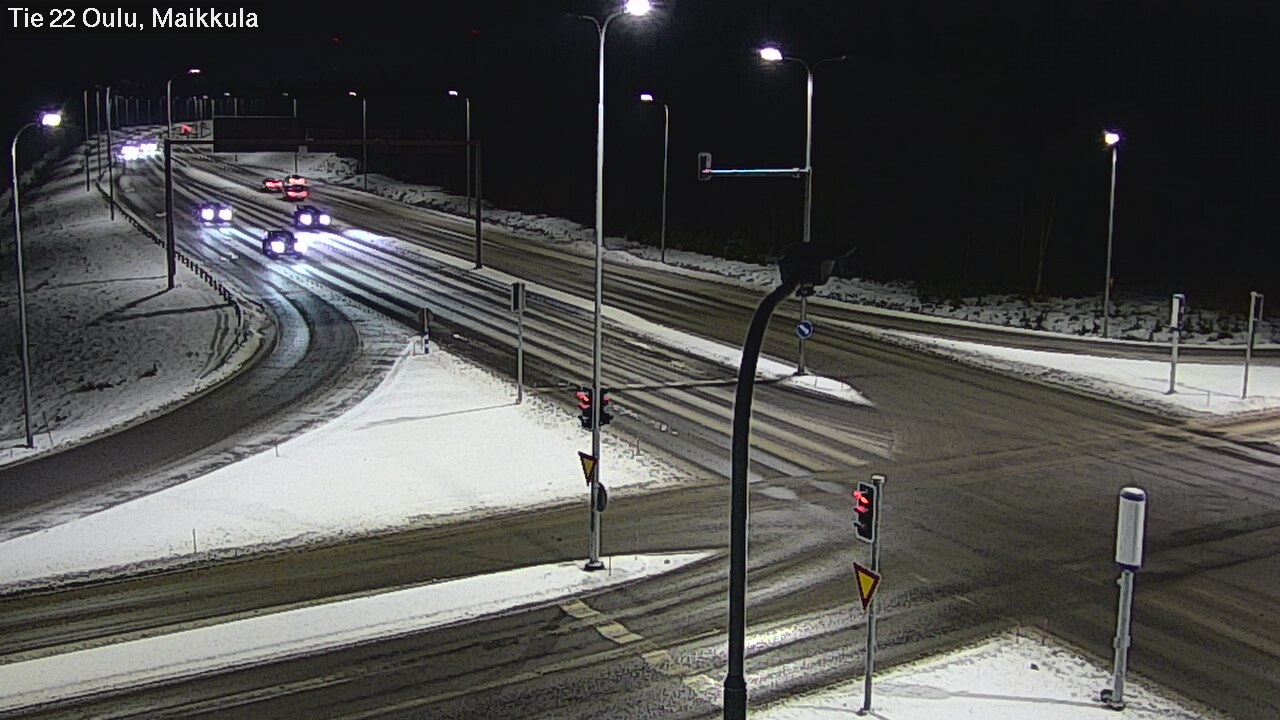 Weather Camera Image Väg 22 Uleåborg Maikkula, Oulu, Pohjois-Pohjanmaa